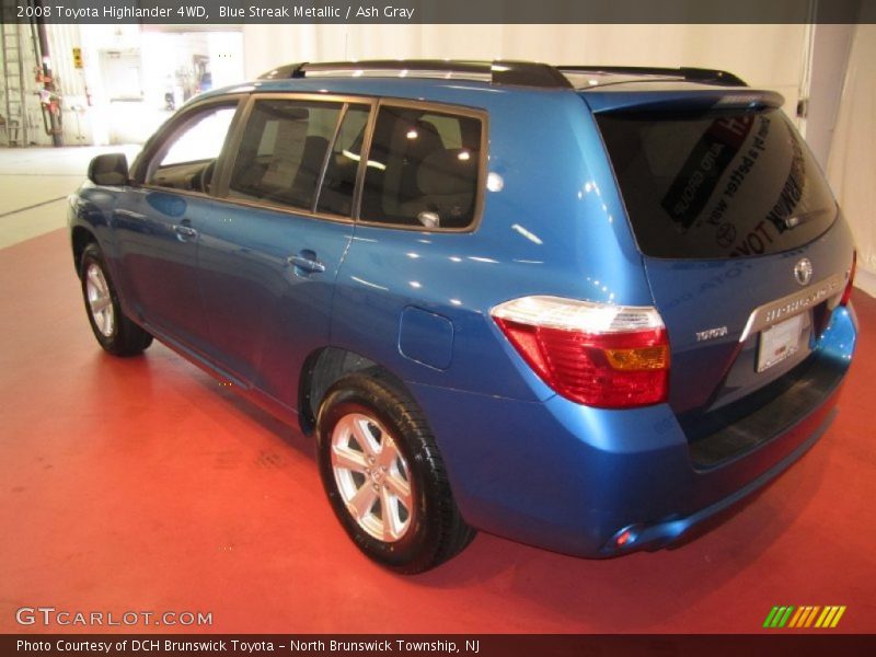 Blue Streak Metallic / Ash Gray 2008 Toyota Highlander 4WD