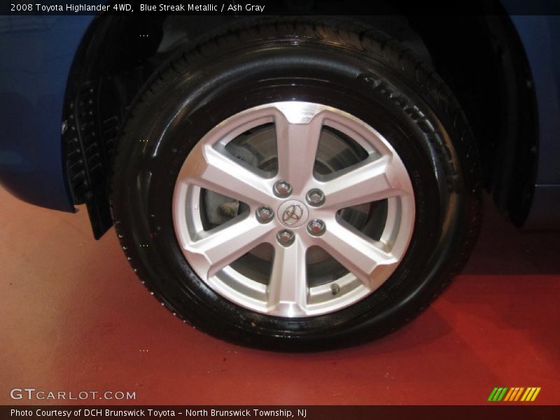 Blue Streak Metallic / Ash Gray 2008 Toyota Highlander 4WD