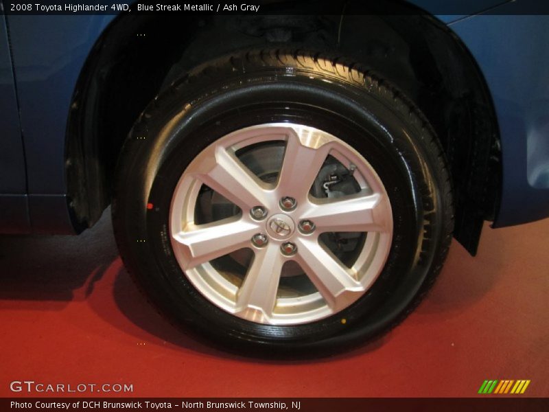 Blue Streak Metallic / Ash Gray 2008 Toyota Highlander 4WD