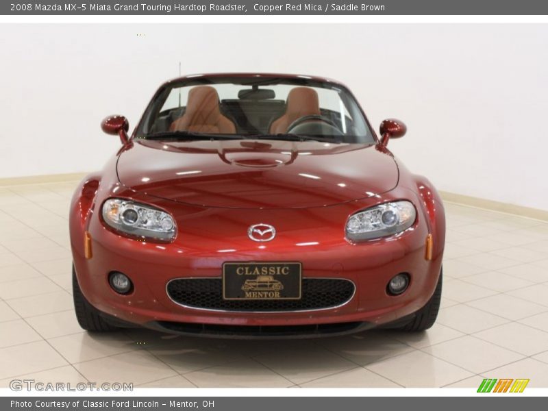 Copper Red Mica / Saddle Brown 2008 Mazda MX-5 Miata Grand Touring Hardtop Roadster