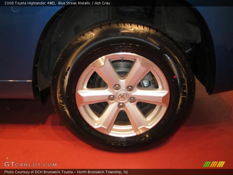 Blue Streak Metallic / Ash Gray 2008 Toyota Highlander 4WD