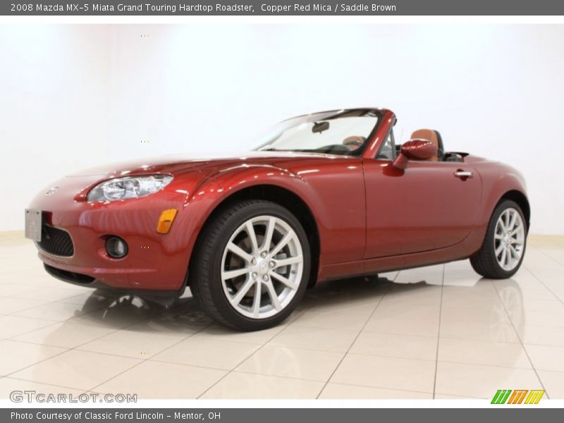 Front 3/4 View of 2008 MX-5 Miata Grand Touring Hardtop Roadster