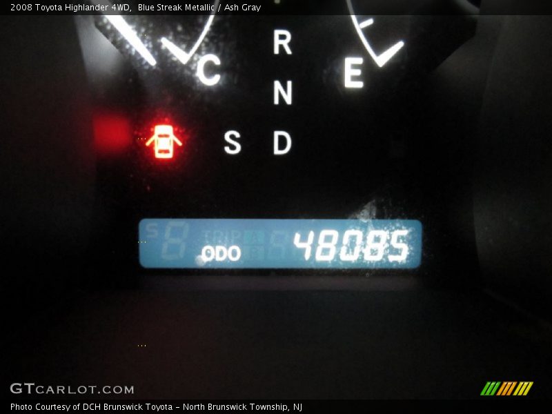 Blue Streak Metallic / Ash Gray 2008 Toyota Highlander 4WD
