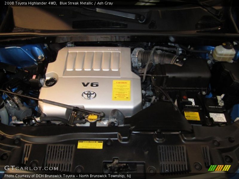 Blue Streak Metallic / Ash Gray 2008 Toyota Highlander 4WD