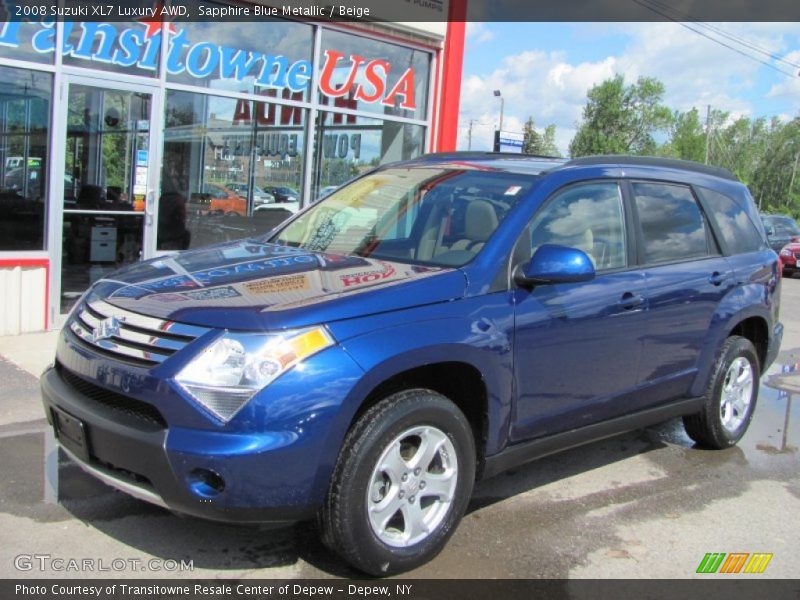 Sapphire Blue Metallic / Beige 2008 Suzuki XL7 Luxury AWD