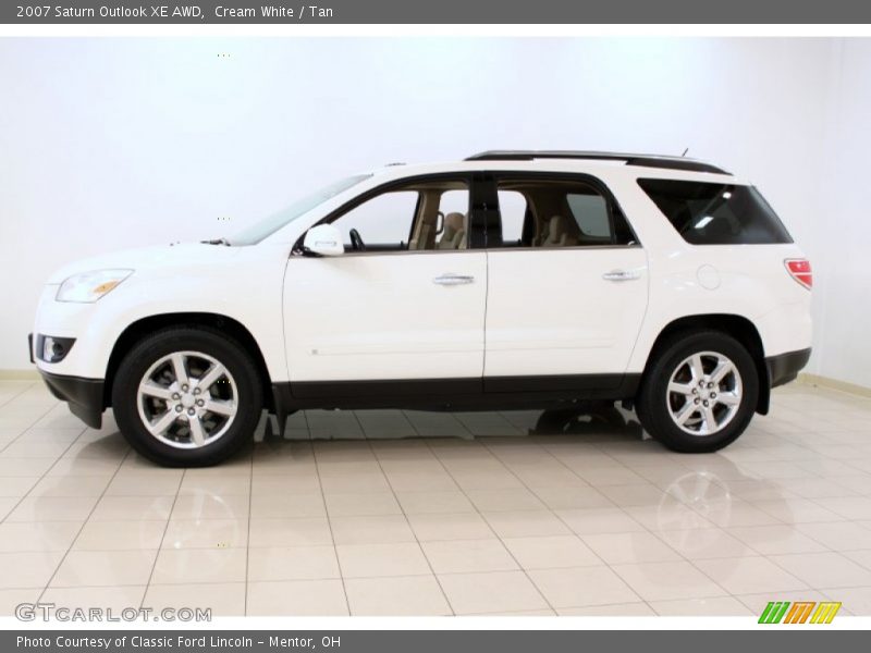 Cream White / Tan 2007 Saturn Outlook XE AWD