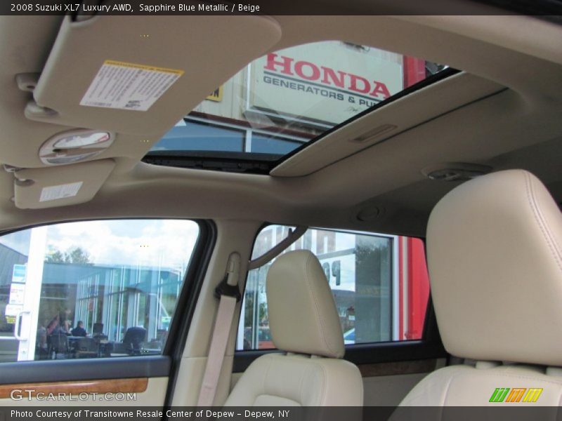 Sapphire Blue Metallic / Beige 2008 Suzuki XL7 Luxury AWD