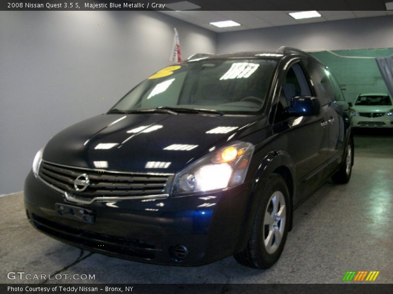 Majestic Blue Metallic / Gray 2008 Nissan Quest 3.5 S