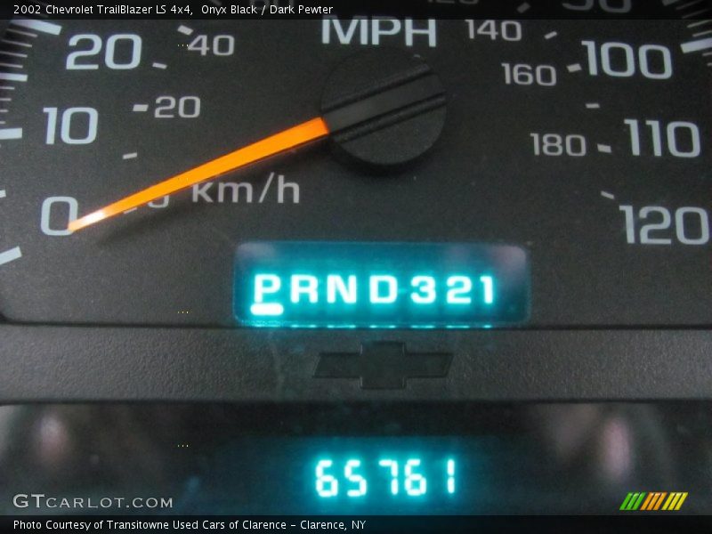 Onyx Black / Dark Pewter 2002 Chevrolet TrailBlazer LS 4x4