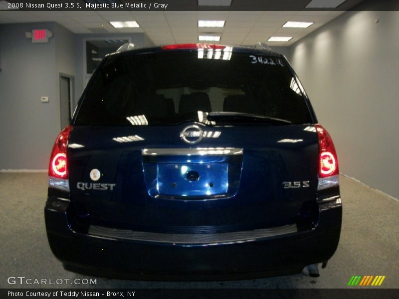 Majestic Blue Metallic / Gray 2008 Nissan Quest 3.5 S