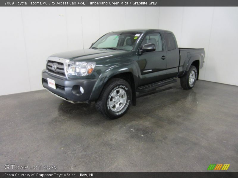 Timberland Green Mica / Graphite Gray 2009 Toyota Tacoma V6 SR5 Access Cab 4x4