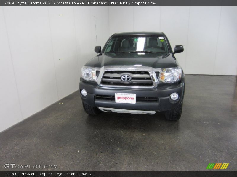 Timberland Green Mica / Graphite Gray 2009 Toyota Tacoma V6 SR5 Access Cab 4x4