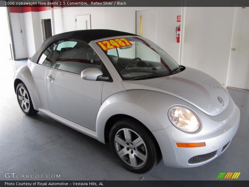 Reflex Silver / Black 2006 Volkswagen New Beetle 2.5 Convertible