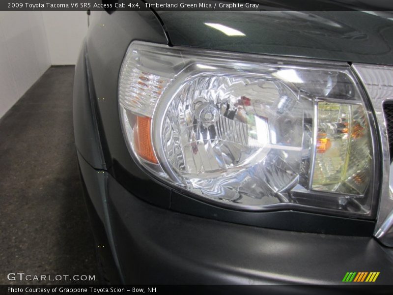 Timberland Green Mica / Graphite Gray 2009 Toyota Tacoma V6 SR5 Access Cab 4x4
