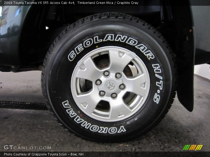 Timberland Green Mica / Graphite Gray 2009 Toyota Tacoma V6 SR5 Access Cab 4x4