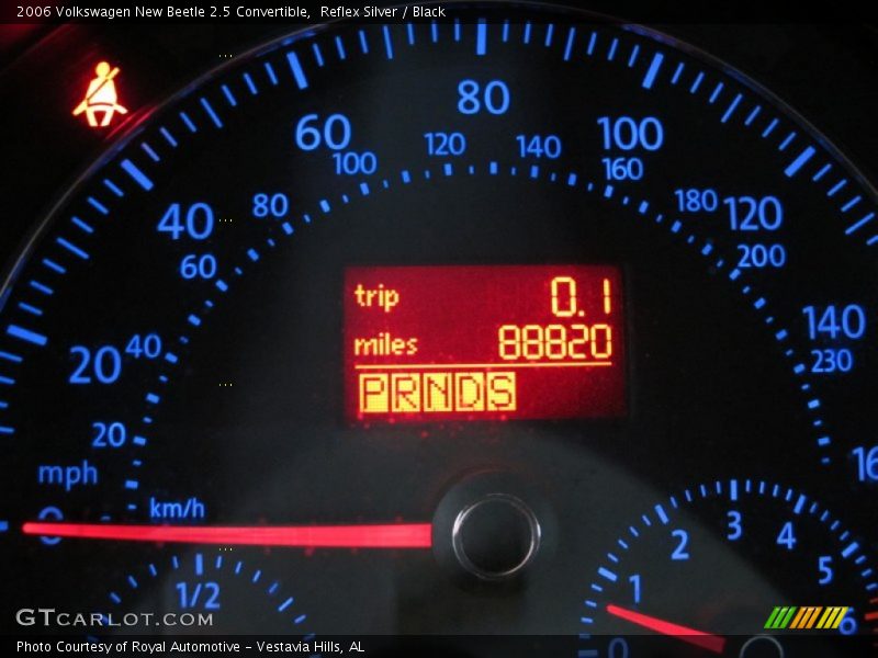 Reflex Silver / Black 2006 Volkswagen New Beetle 2.5 Convertible