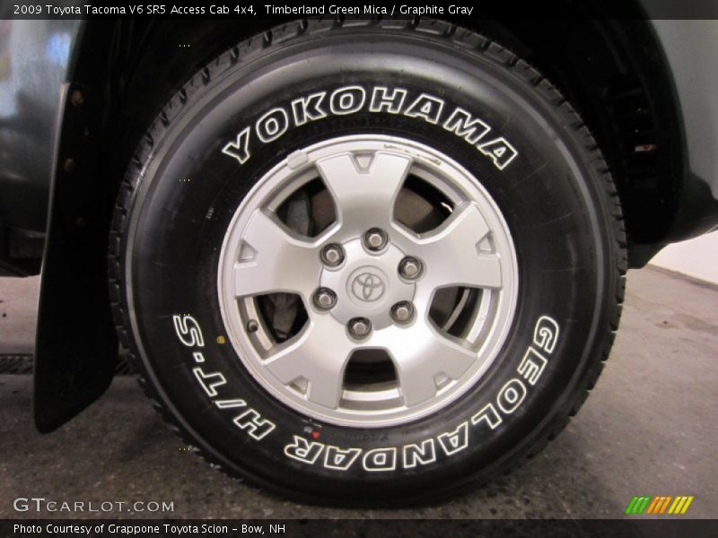 Timberland Green Mica / Graphite Gray 2009 Toyota Tacoma V6 SR5 Access Cab 4x4