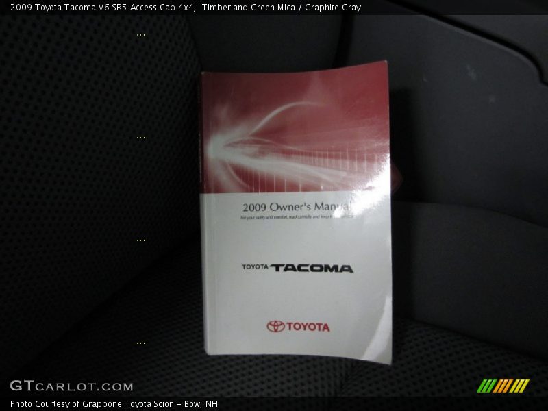 Timberland Green Mica / Graphite Gray 2009 Toyota Tacoma V6 SR5 Access Cab 4x4