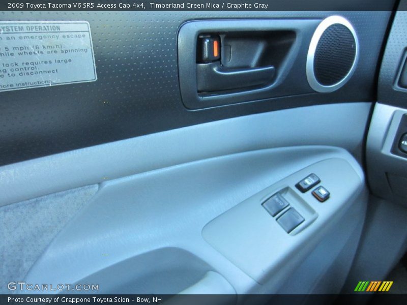 Timberland Green Mica / Graphite Gray 2009 Toyota Tacoma V6 SR5 Access Cab 4x4