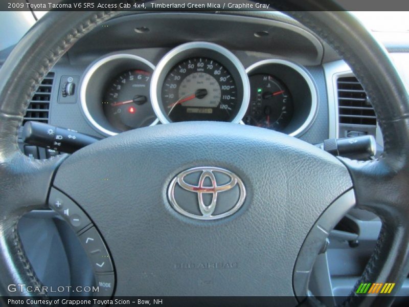 Timberland Green Mica / Graphite Gray 2009 Toyota Tacoma V6 SR5 Access Cab 4x4