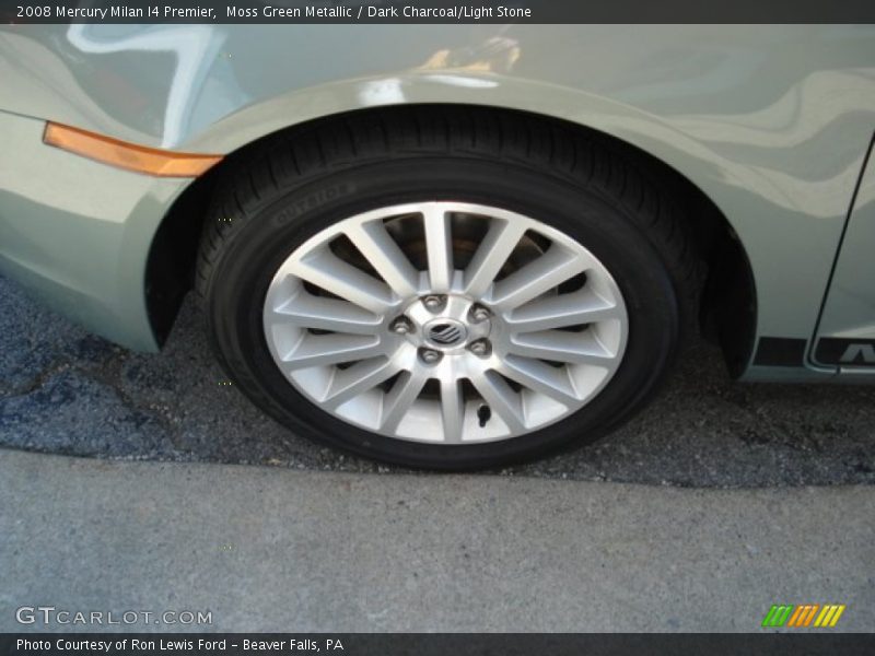 Moss Green Metallic / Dark Charcoal/Light Stone 2008 Mercury Milan I4 Premier