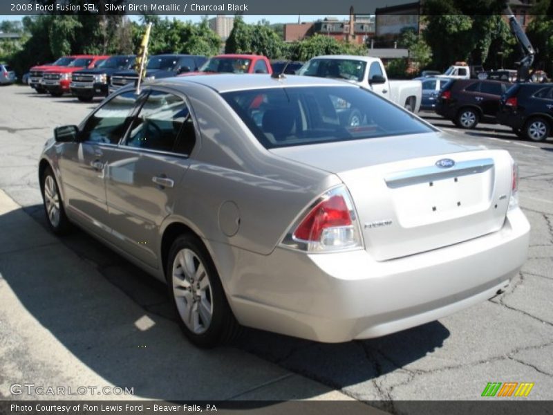 Silver Birch Metallic / Charcoal Black 2008 Ford Fusion SEL