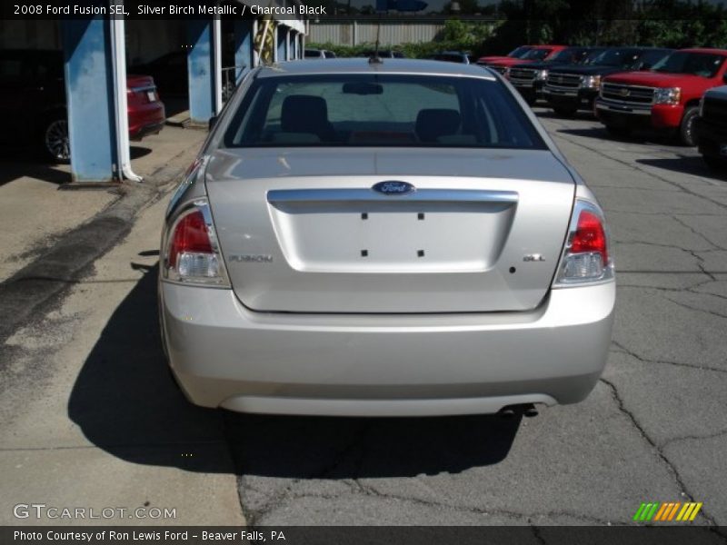Silver Birch Metallic / Charcoal Black 2008 Ford Fusion SEL