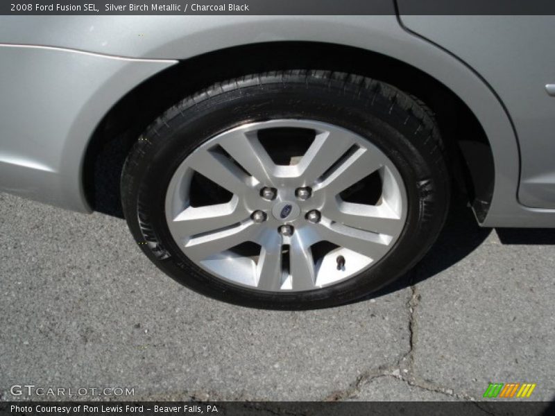Silver Birch Metallic / Charcoal Black 2008 Ford Fusion SEL