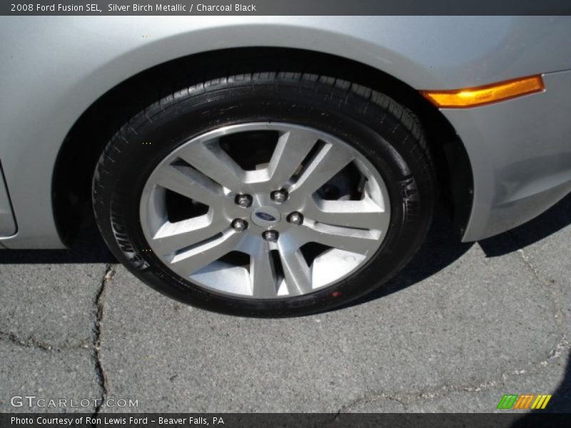 Silver Birch Metallic / Charcoal Black 2008 Ford Fusion SEL