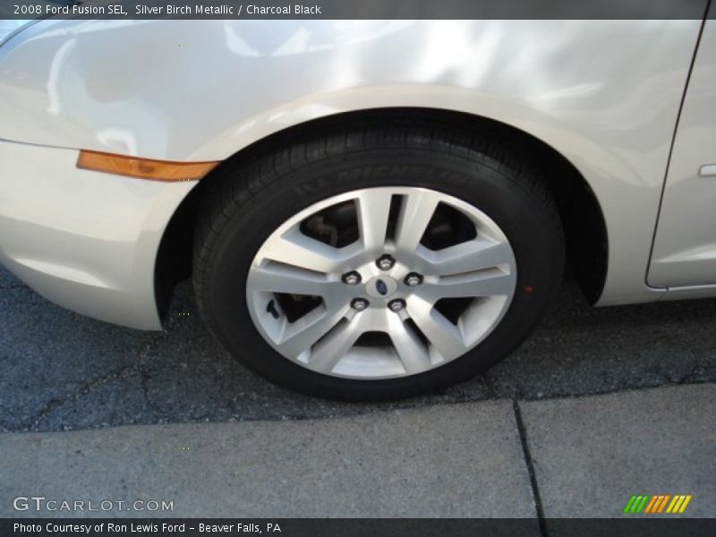 Silver Birch Metallic / Charcoal Black 2008 Ford Fusion SEL