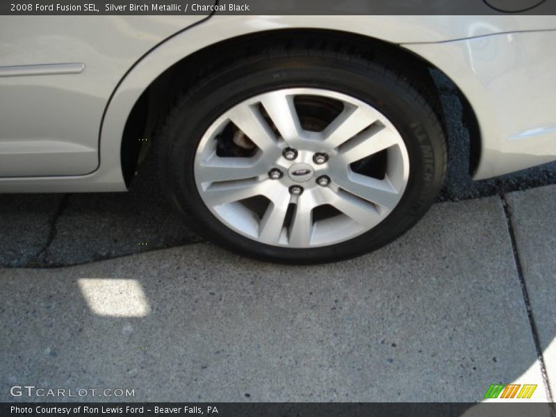 Silver Birch Metallic / Charcoal Black 2008 Ford Fusion SEL