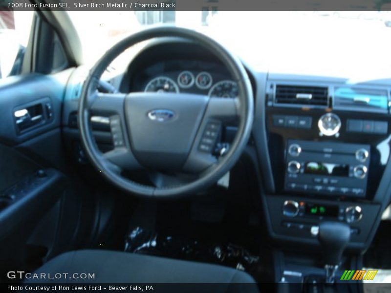 Silver Birch Metallic / Charcoal Black 2008 Ford Fusion SEL
