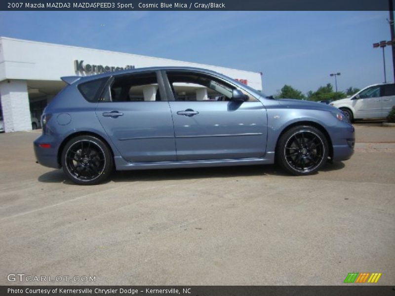 Cosmic Blue Mica / Gray/Black 2007 Mazda MAZDA3 MAZDASPEED3 Sport