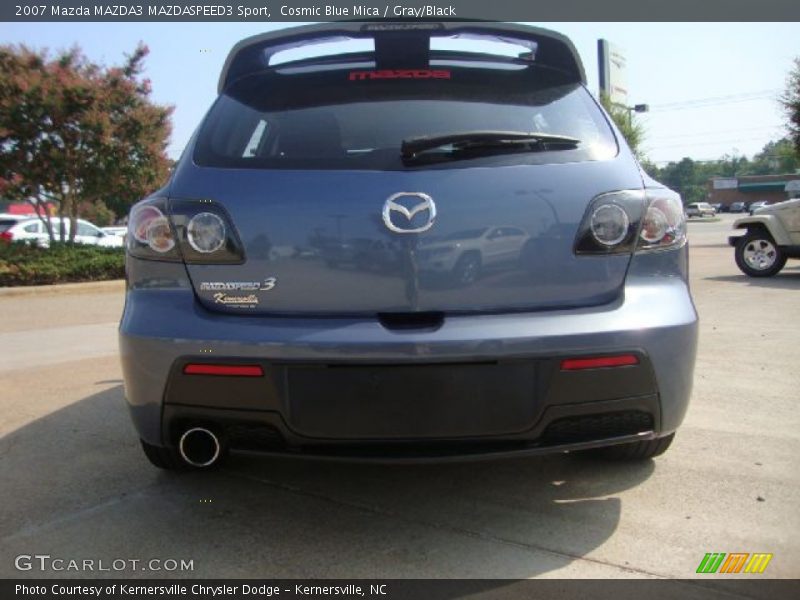 Cosmic Blue Mica / Gray/Black 2007 Mazda MAZDA3 MAZDASPEED3 Sport