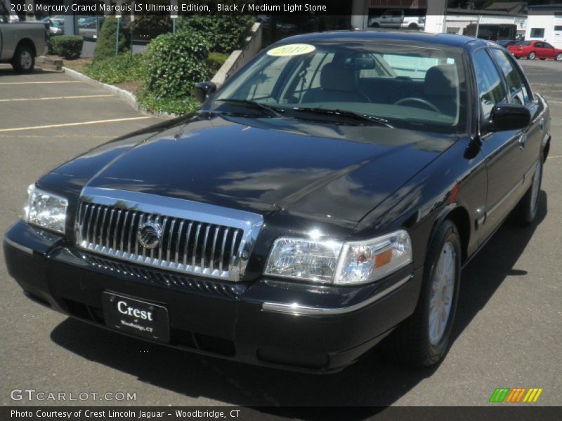 Black / Medium Light Stone 2010 Mercury Grand Marquis LS Ultimate Edition