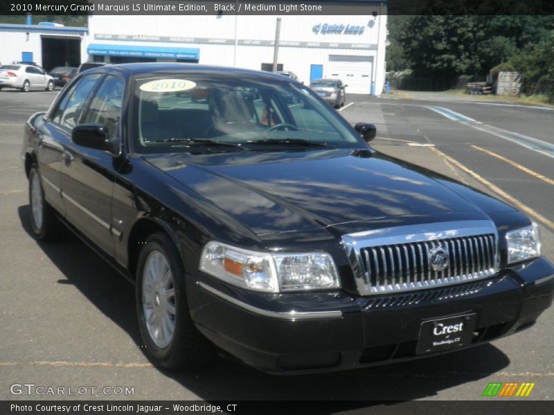 Black / Medium Light Stone 2010 Mercury Grand Marquis LS Ultimate Edition