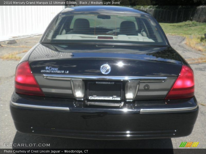 Black / Medium Light Stone 2010 Mercury Grand Marquis LS Ultimate Edition