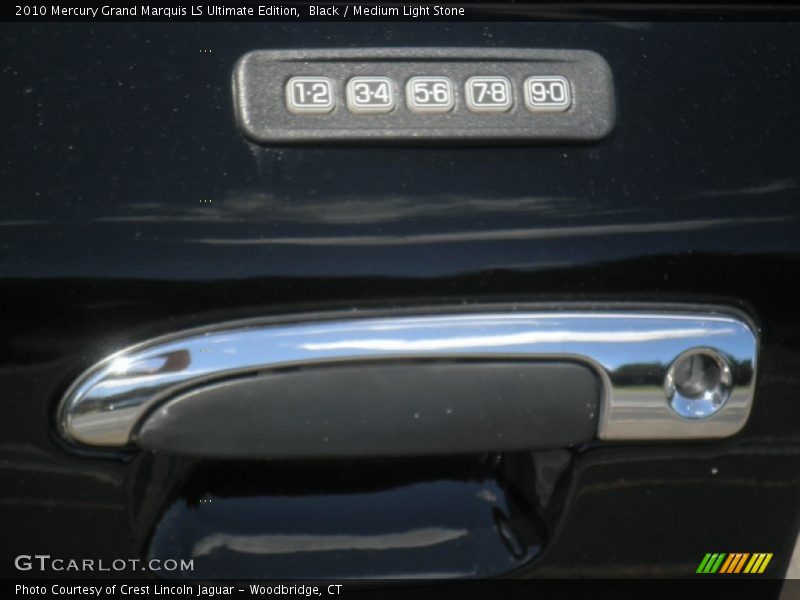 Black / Medium Light Stone 2010 Mercury Grand Marquis LS Ultimate Edition