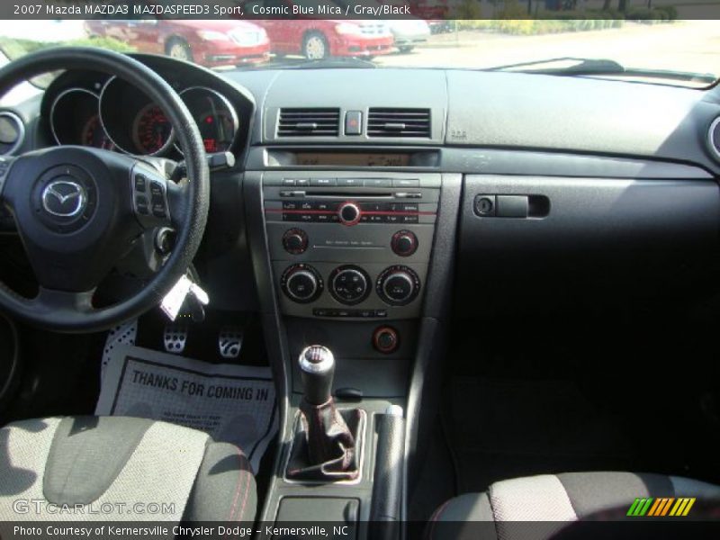 Cosmic Blue Mica / Gray/Black 2007 Mazda MAZDA3 MAZDASPEED3 Sport