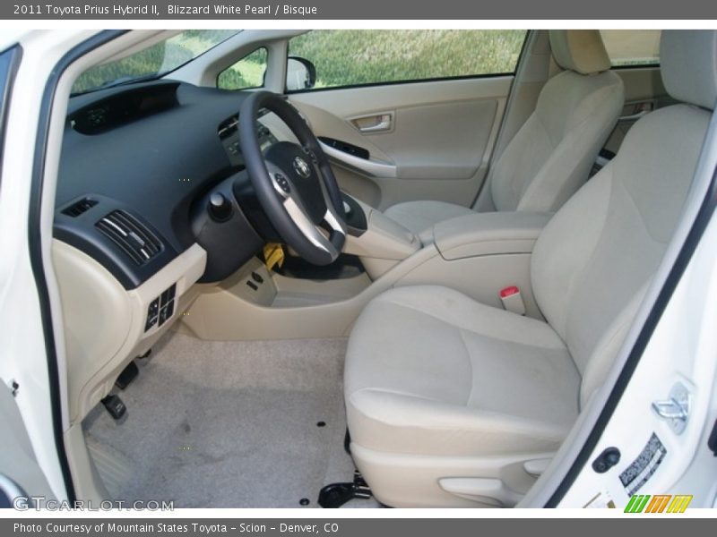 Blizzard White Pearl / Bisque 2011 Toyota Prius Hybrid II