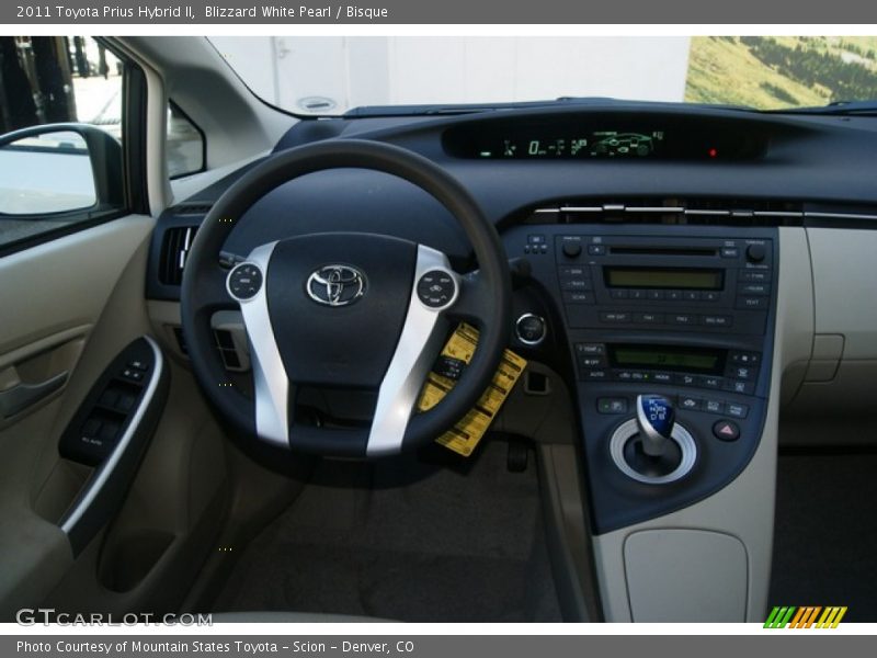 Blizzard White Pearl / Bisque 2011 Toyota Prius Hybrid II
