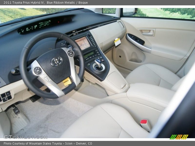 Blue Ribbon Metallic / Bisque 2011 Toyota Prius Hybrid IV