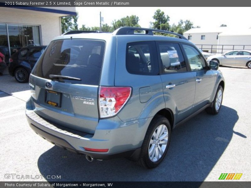 Sage Green Metallic / Platinum 2011 Subaru Forester 2.5 X Limited