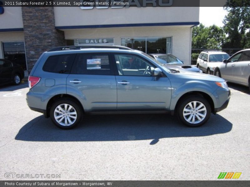 Sage Green Metallic / Platinum 2011 Subaru Forester 2.5 X Limited