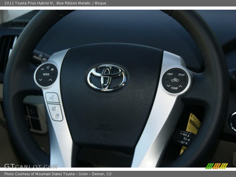 Blue Ribbon Metallic / Bisque 2011 Toyota Prius Hybrid IV