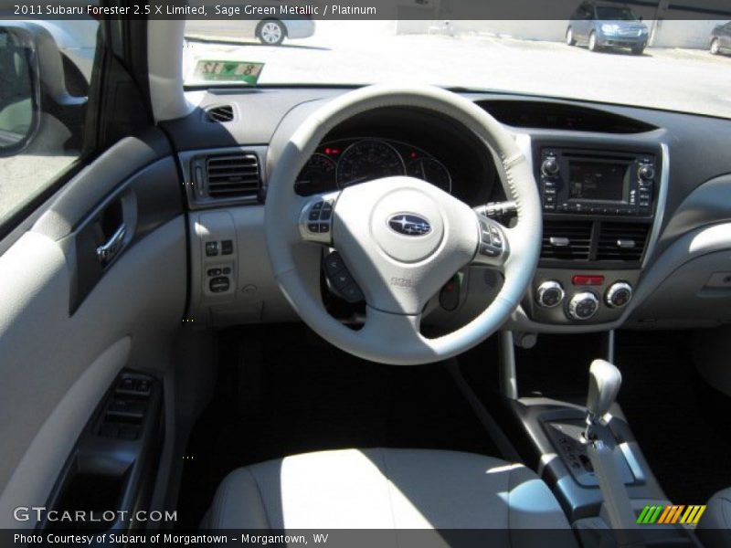 Sage Green Metallic / Platinum 2011 Subaru Forester 2.5 X Limited