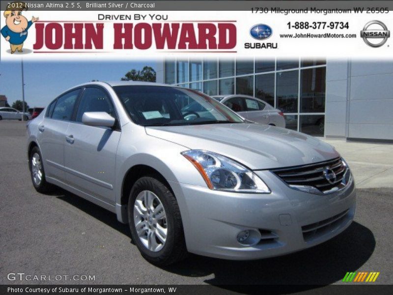 Brilliant Silver / Charcoal 2012 Nissan Altima 2.5 S