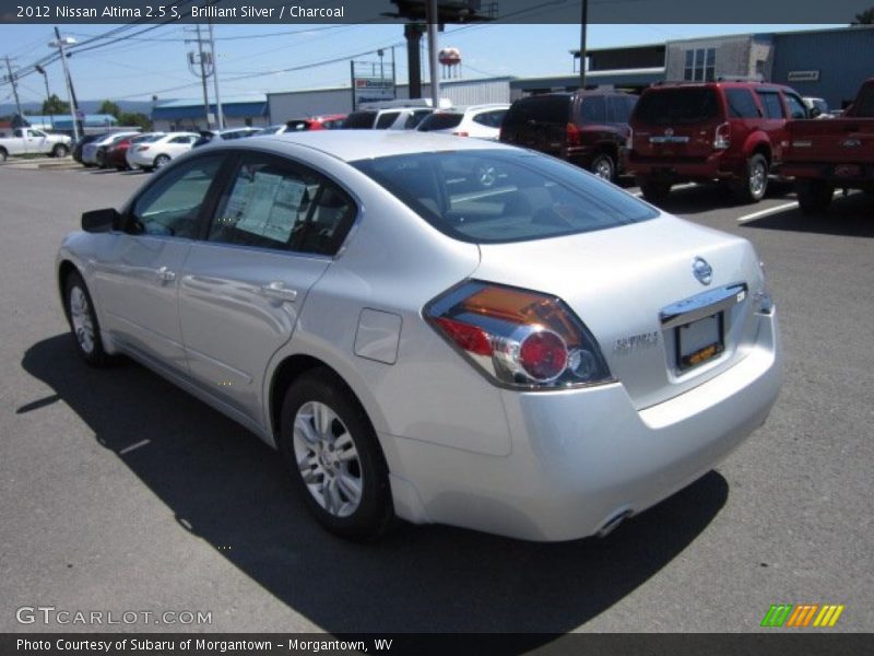 Brilliant Silver / Charcoal 2012 Nissan Altima 2.5 S