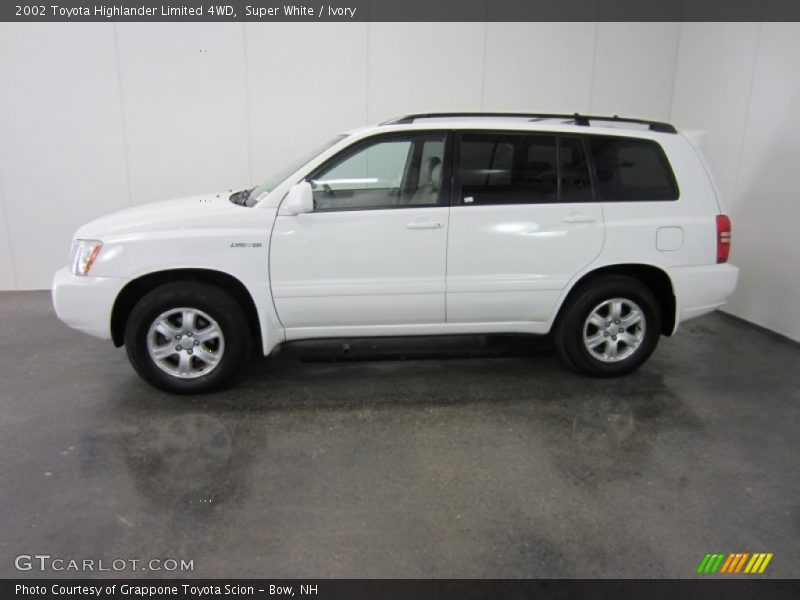 Super White / Ivory 2002 Toyota Highlander Limited 4WD