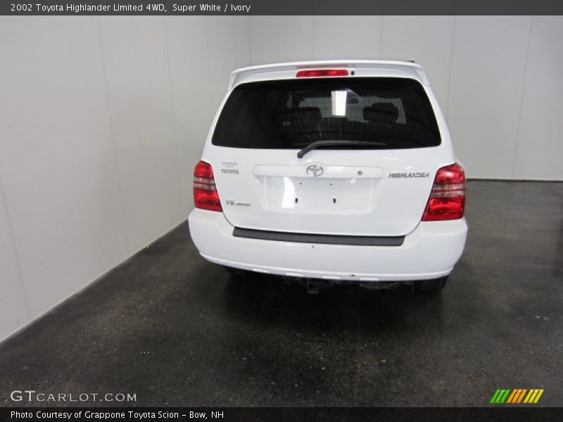 Super White / Ivory 2002 Toyota Highlander Limited 4WD